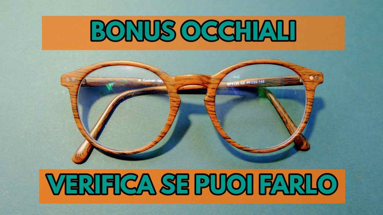 Bonus occhiali